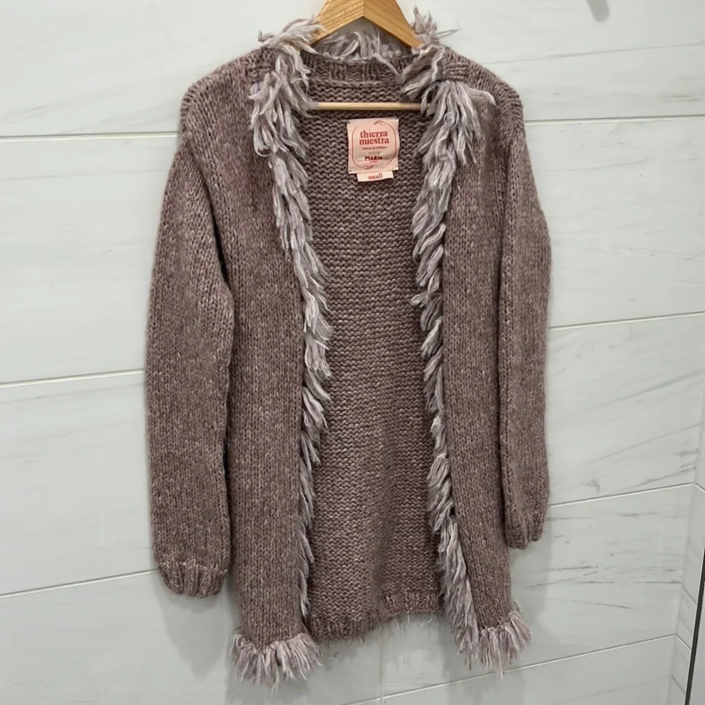 Thierra Nuestra Collection | Lavender Wool Blend Penny Lane Sweater - Size Small